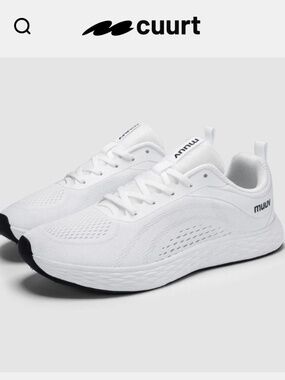 Muuv Cuurt Flow - Wide Toe Box Everyday Walking White Shoes Sneakers (Unisex) 38